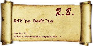 Répa Beáta névjegykártya