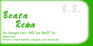 beata repa business card
